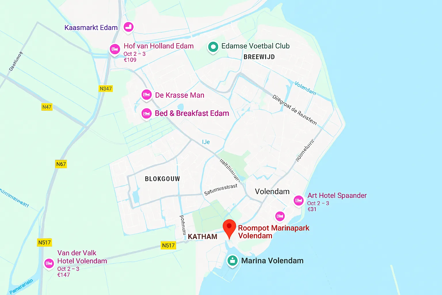 MarinaPark Volendam location map