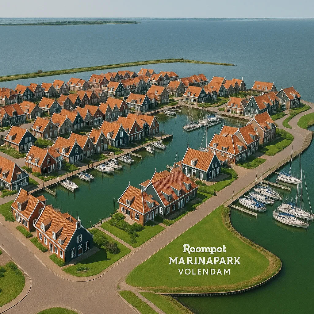 Roompot MarinaPark Volendam resort aerial view